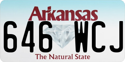 AR license plate 646WCJ