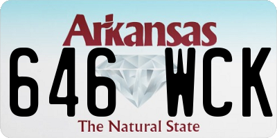 AR license plate 646WCK