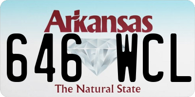 AR license plate 646WCL