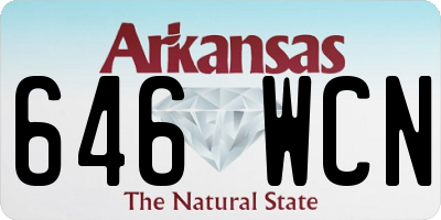 AR license plate 646WCN