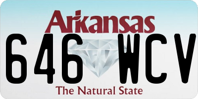 AR license plate 646WCV