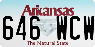 AR license plate 646WCW