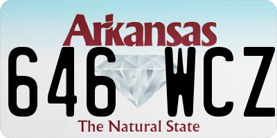 AR license plate 646WCZ