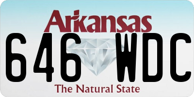 AR license plate 646WDC