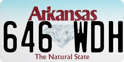 AR license plate 646WDH