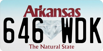 AR license plate 646WDK