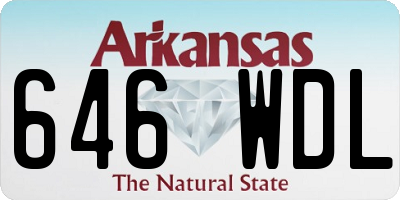AR license plate 646WDL