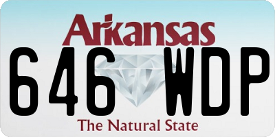 AR license plate 646WDP