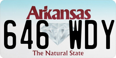 AR license plate 646WDY