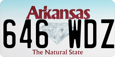 AR license plate 646WDZ