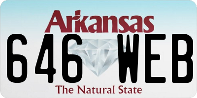 AR license plate 646WEB