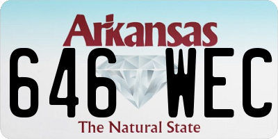 AR license plate 646WEC