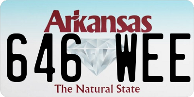 AR license plate 646WEE