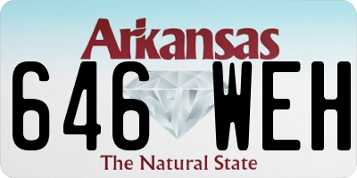AR license plate 646WEH
