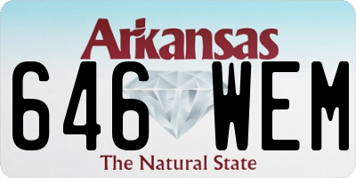 AR license plate 646WEM