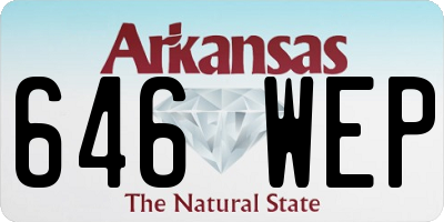 AR license plate 646WEP
