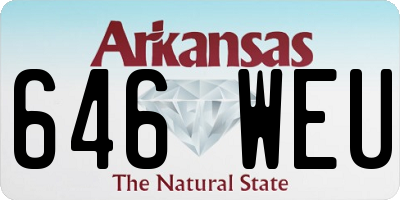 AR license plate 646WEU