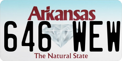 AR license plate 646WEW