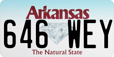 AR license plate 646WEY