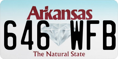 AR license plate 646WFB