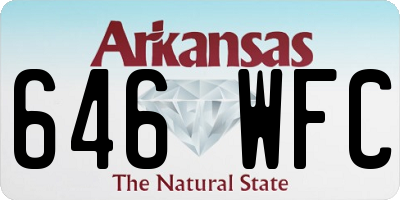 AR license plate 646WFC