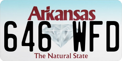 AR license plate 646WFD