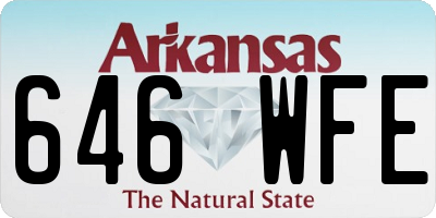 AR license plate 646WFE