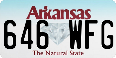 AR license plate 646WFG