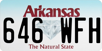 AR license plate 646WFH