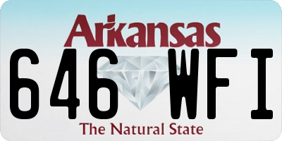 AR license plate 646WFI