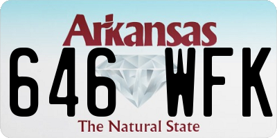 AR license plate 646WFK