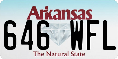 AR license plate 646WFL