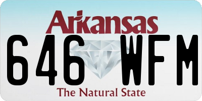 AR license plate 646WFM