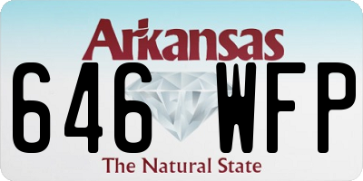 AR license plate 646WFP