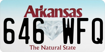 AR license plate 646WFQ