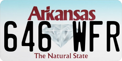 AR license plate 646WFR