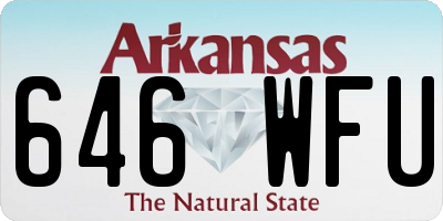 AR license plate 646WFU