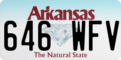 AR license plate 646WFV