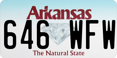 AR license plate 646WFW