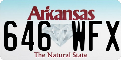 AR license plate 646WFX