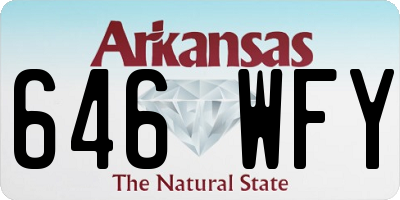 AR license plate 646WFY