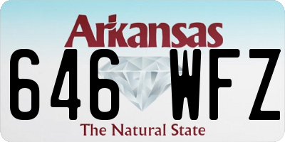 AR license plate 646WFZ