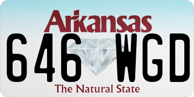 AR license plate 646WGD