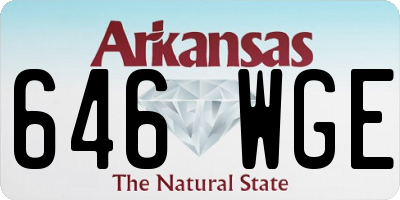 AR license plate 646WGE