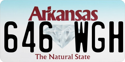 AR license plate 646WGH