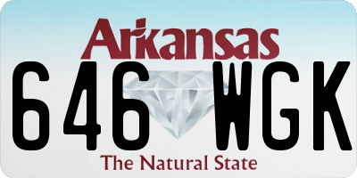 AR license plate 646WGK
