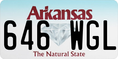 AR license plate 646WGL