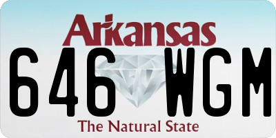 AR license plate 646WGM