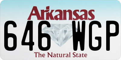 AR license plate 646WGP