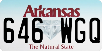 AR license plate 646WGQ